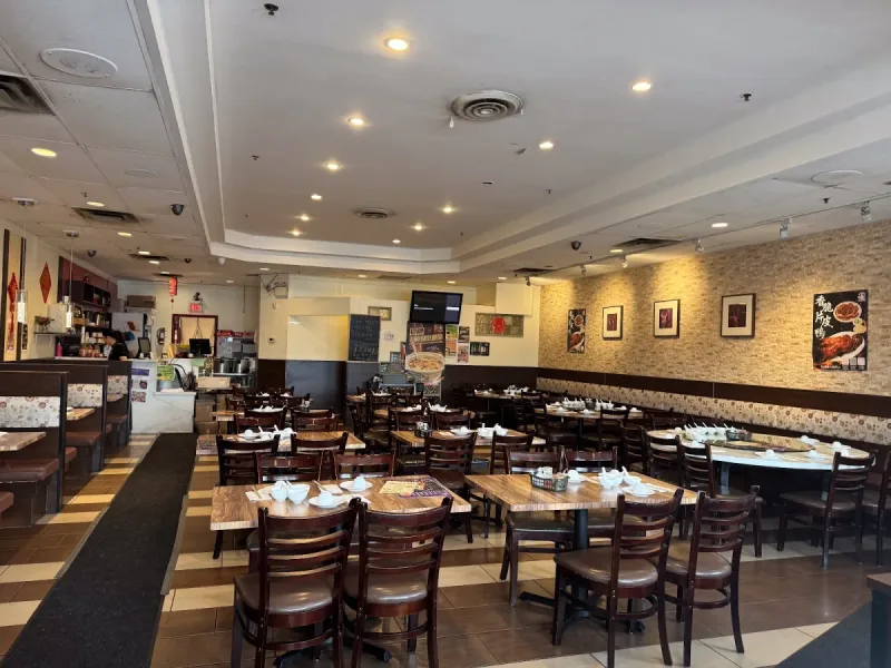 Dining room at Trithis Chinese restaurant in Golden Square Centre, Central Parkway, Mississauga